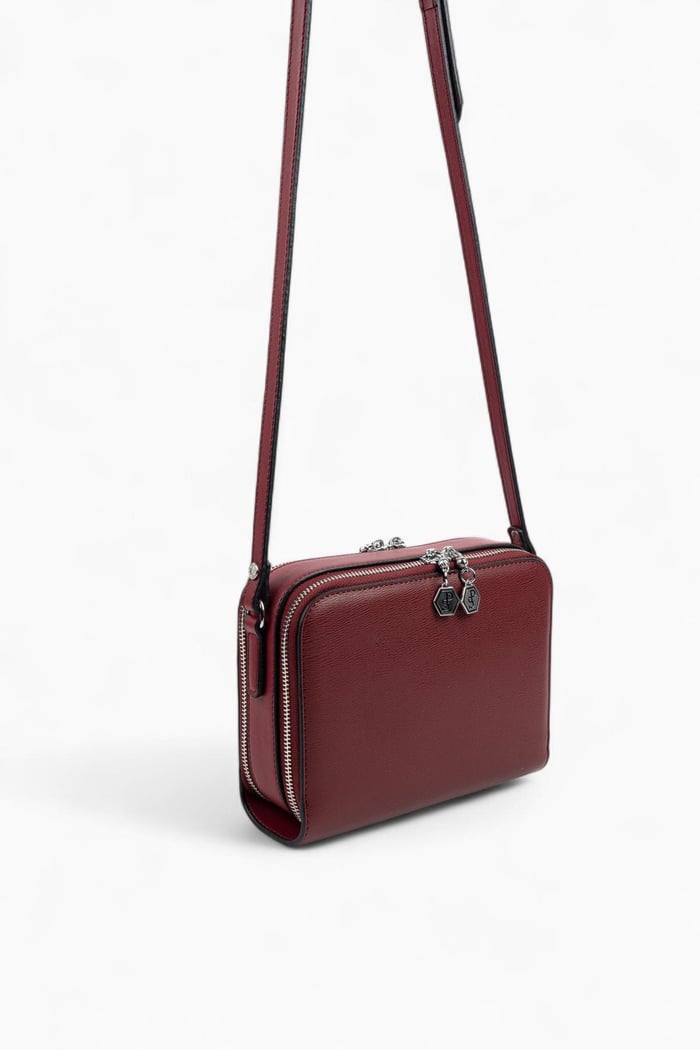 Silver & Polo SP888 Kadın Çapraz Çanta Düz Bordo
