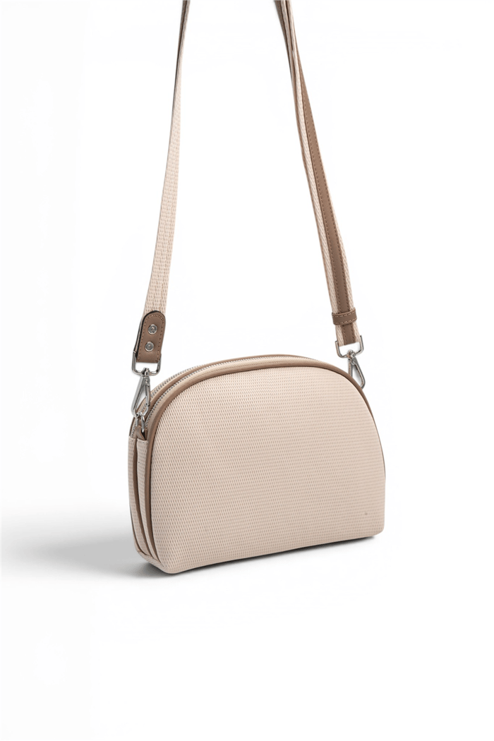 Silver & Polo SP765 Kadın Çapraz Çanta Petek Bej-Latte