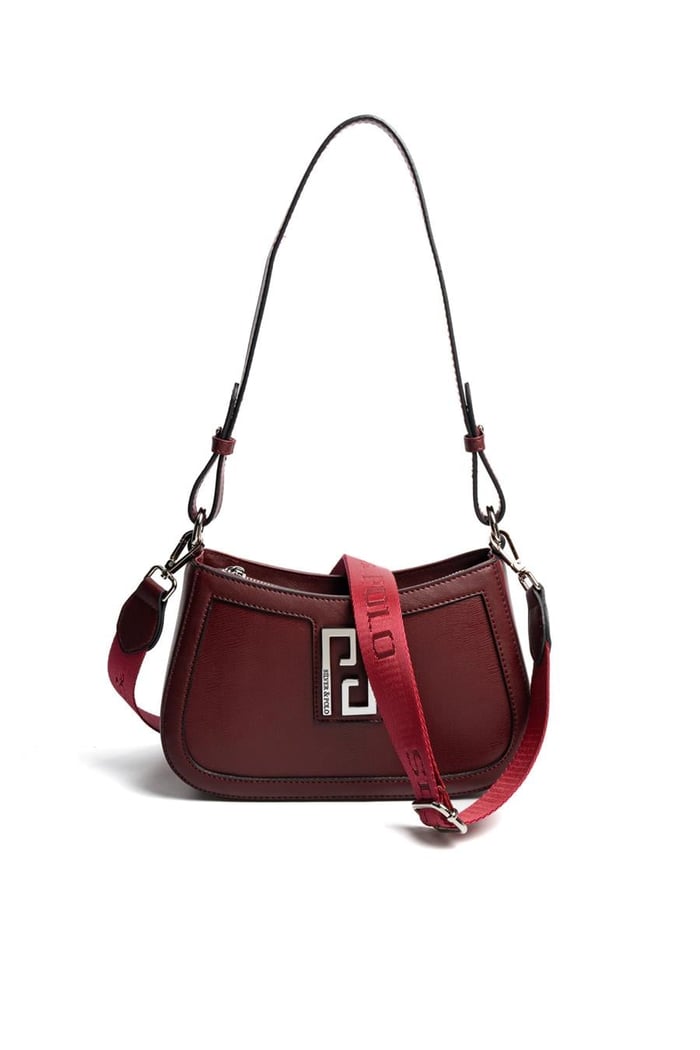 Silver & Polo SP1132 Kadın Çapraz Çanta Düz Bordo
