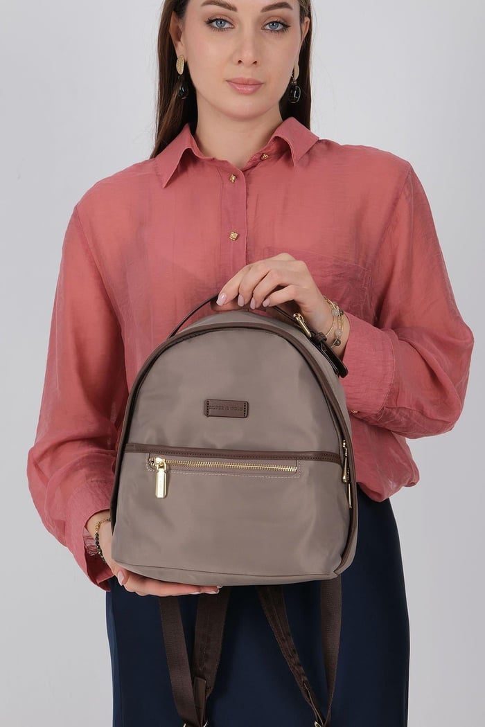 Silver & Polo SP1212 Kadın Sırt Çantası  Kum-Kahve
