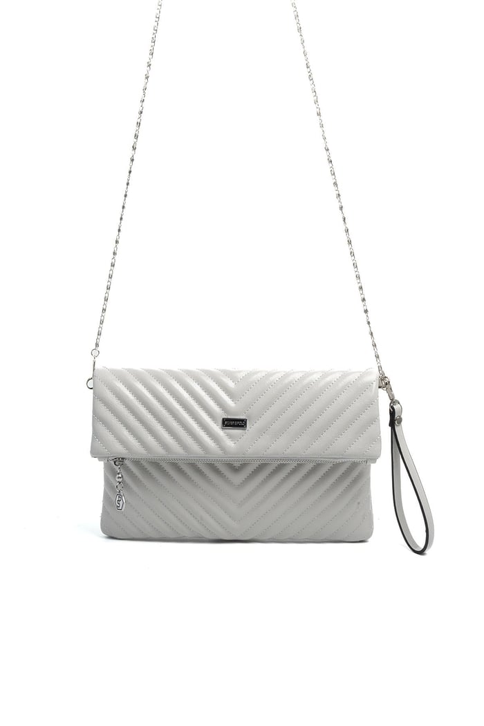 Silver & Polo SP1134 Kadın Portföy & Clutch Crash Gri-Gri