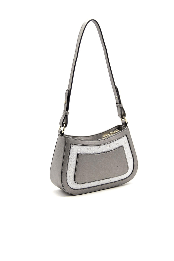 Silver & Polo SP1132 Kadın Çapraz Çanta Logolu A.Gümüş-Platin