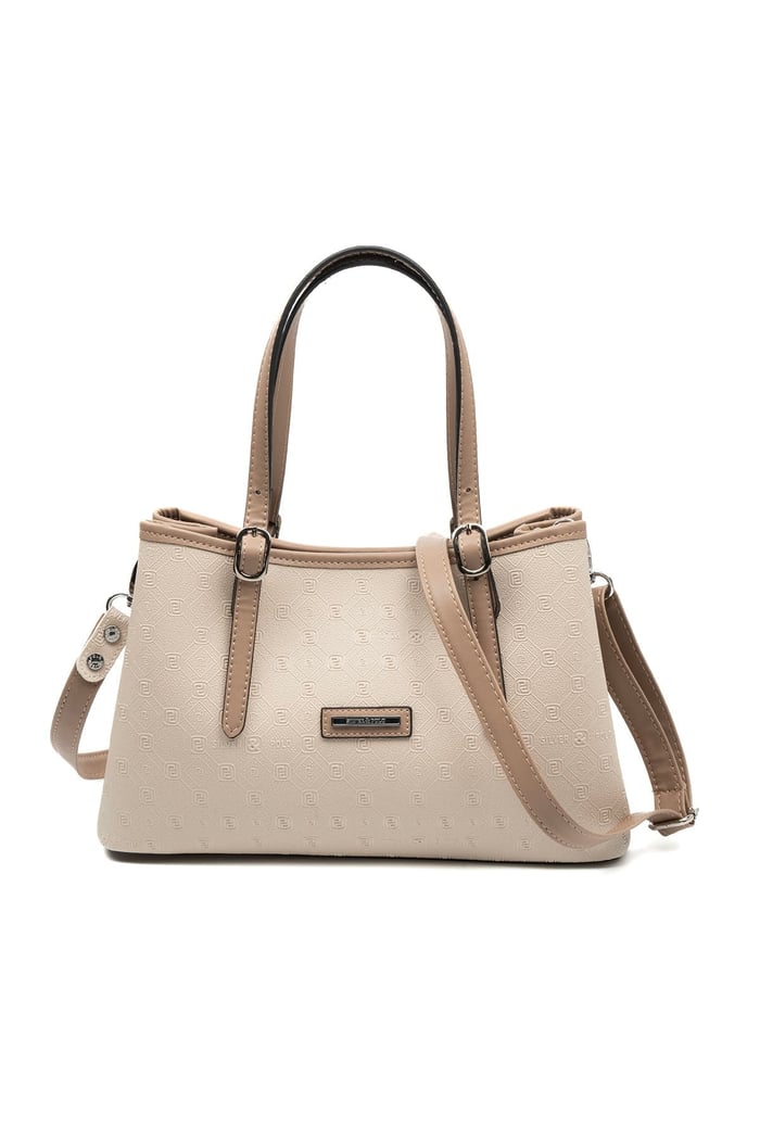 Silver & Polo SP1252 Kadın El Çantası Fashion Bej-Latte
