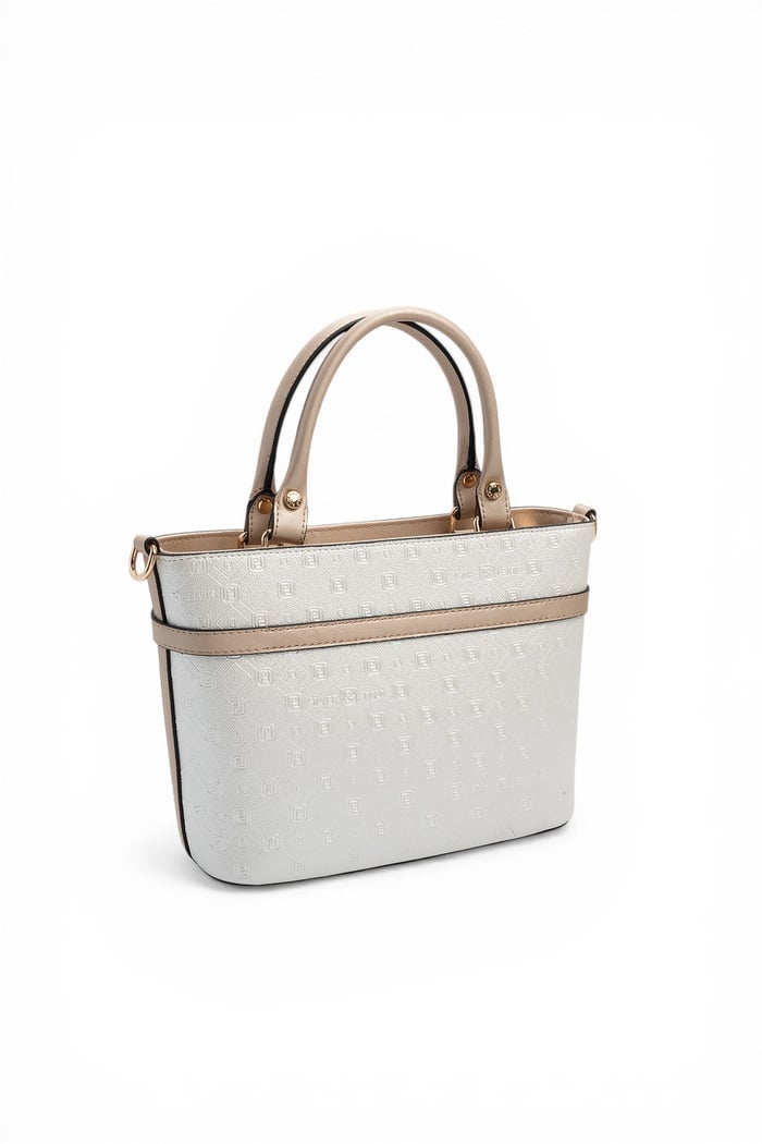 Silver & Polo SP1283 Kadın El Çantası Logolu Sedef-S.Nut