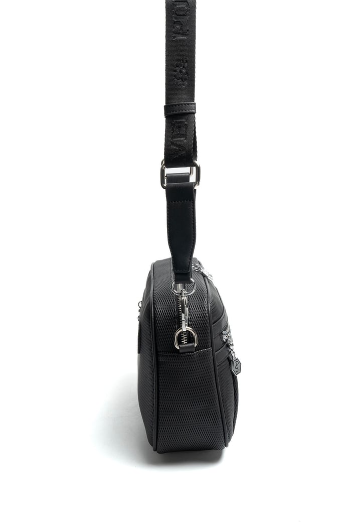 Silver Polo Siyah - Siyah Petek Kadın Çapraz Çanta SP1280