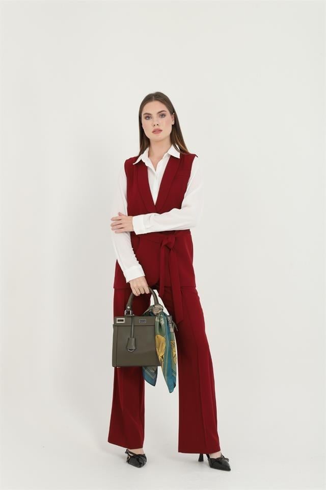 Silver Polo Zeytuni - Zeytuni Düz Kadın El Çantası SP1174