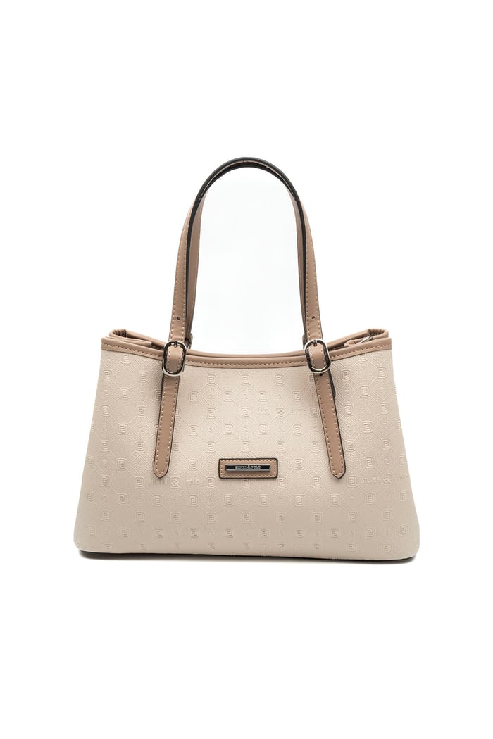 Silver & Polo SP1252 Kadın El Çantası Fashion Bej-Latte