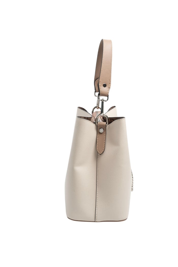Silver Polo Bej - Latte Düz Kadın Çapraz Çanta SP967