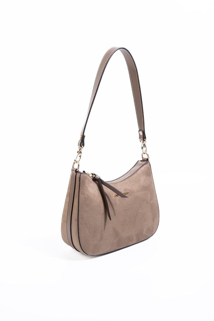 Silver & Polo SP1259 Kadın Omuz Çantası Süet Vizon