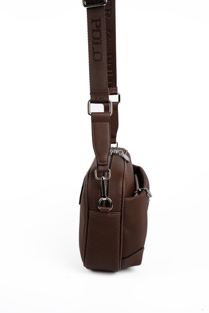 Silver Polo Kahve - Kahve Petek Kadın Çapraz Çanta SP1094