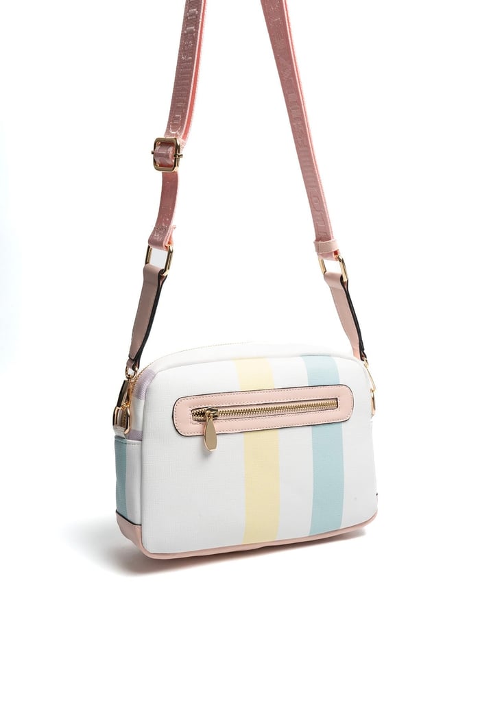 Silver Polo Lila - Pembe Ekose Kadın Çapraz Çanta SP1201
