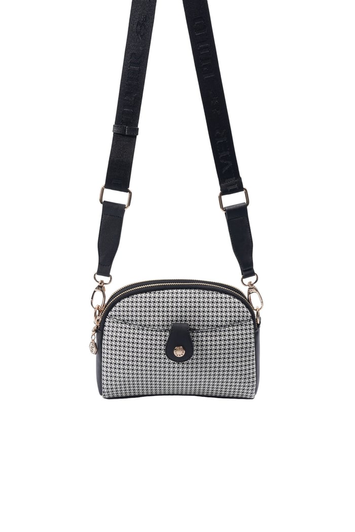 Silver & Polo SP1144 Kadın Çapraz Çanta King Desen Siyah