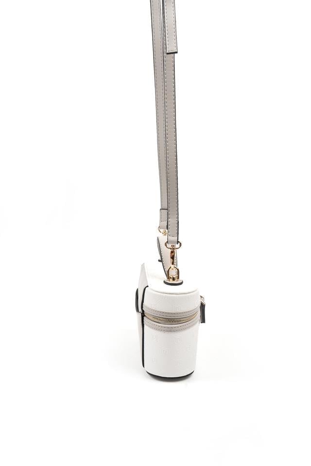 Silver & Polo SP1195 Kadın El Çantası Logolu Beyaz-A.Gri