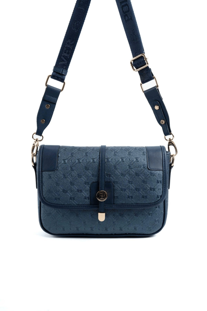 Silver & Polo SP1182 Kadın Çapraz Çanta Logolu Lacivert