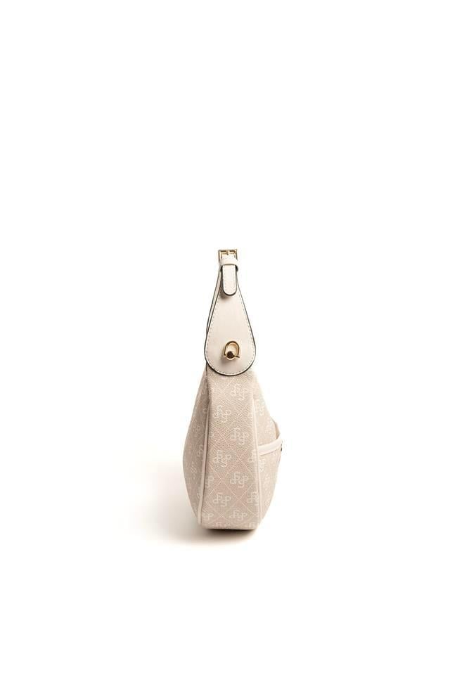 Silver Polo Taş - Kemik Monogram Kadın Omuz Çantası SP1194