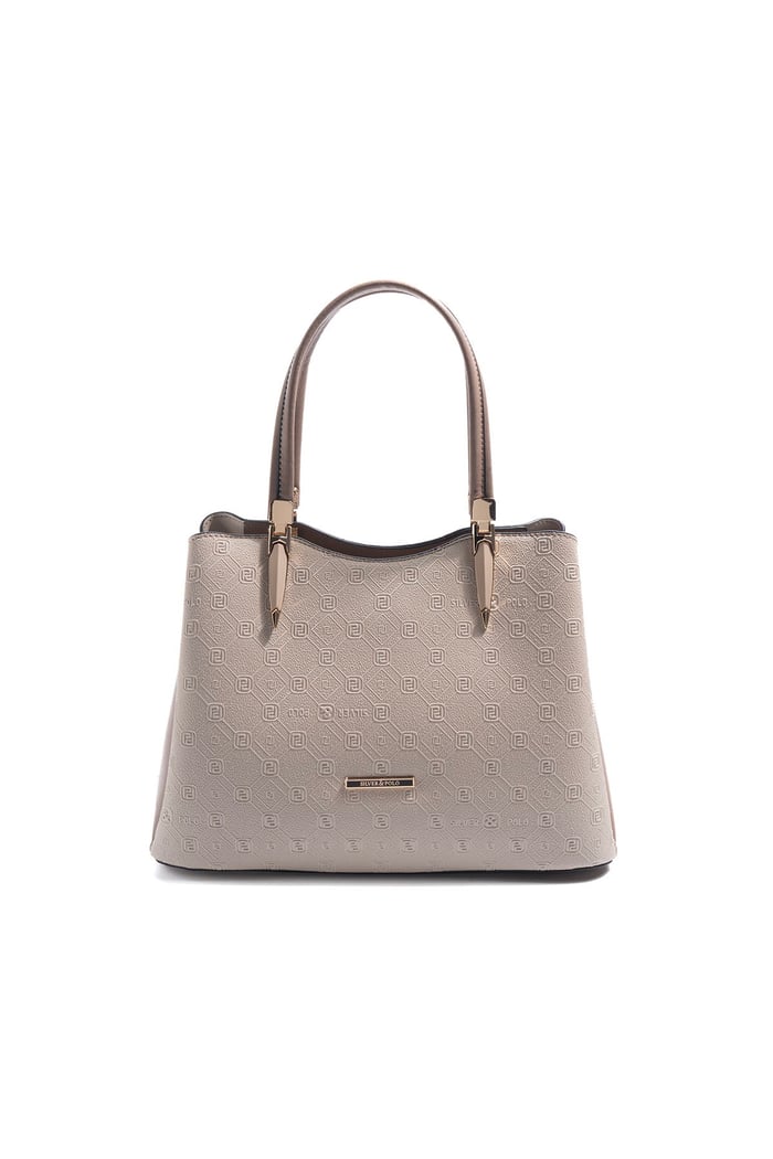 Silver Polo Bej - Latte Fashion Kadın El Çantası SP1205