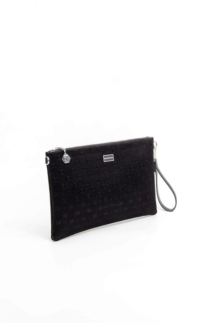 Silver Polo Siyah - Siyah Fashion Kadın Portföy ve Clutch El Çantası SP1034