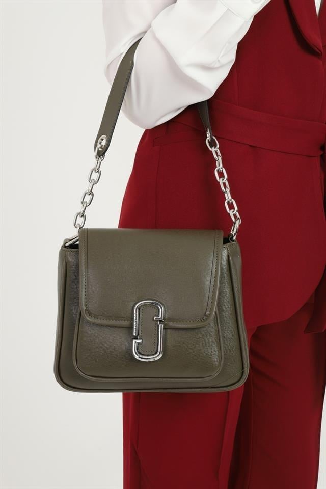 Silver & Polo SP1147 Kadın Omuz Çantası Düz Zeytuni