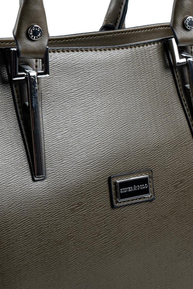 Silver & Polo SP667 Kadın El Çantası Düz Zeytuni
