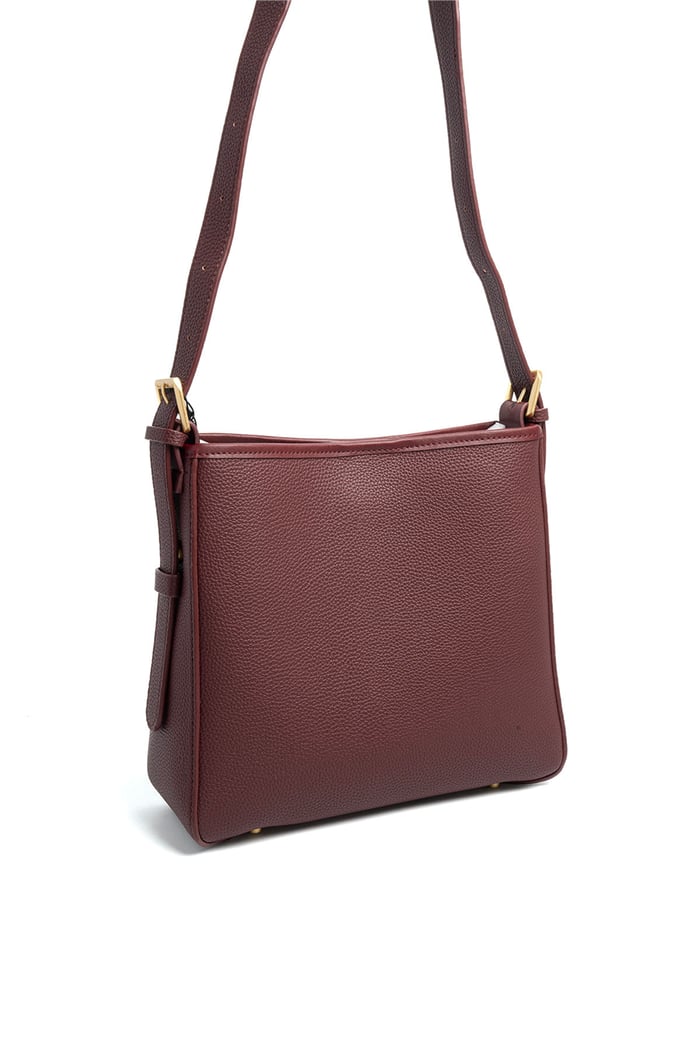 Silver Polo Bordo - Bordo Mini Rolax Kadın Omuz Çantası SP1249