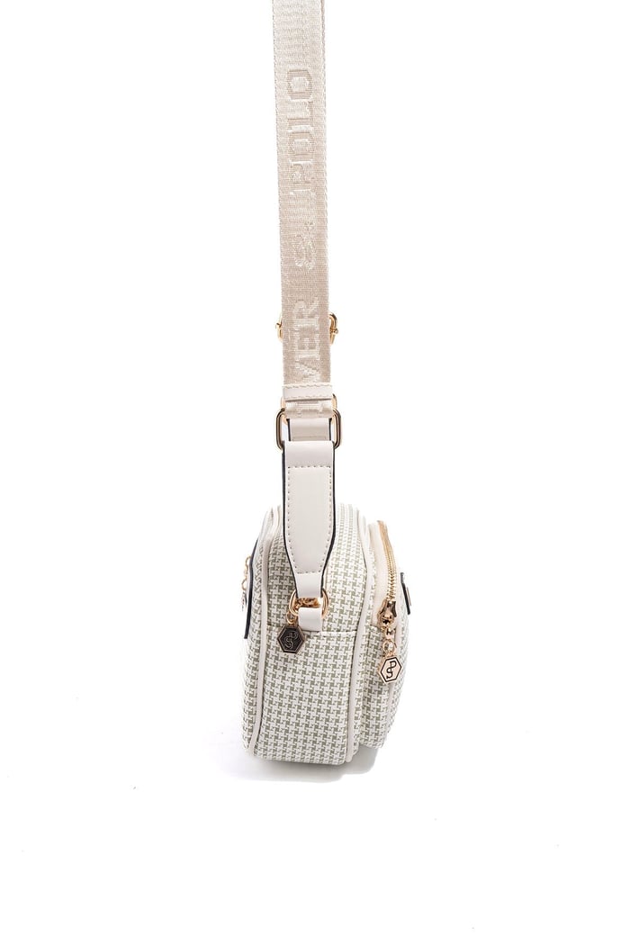 Silver & Polo SP1111 Kadın Çapraz Çanta King Desen Yeşil-Kemik