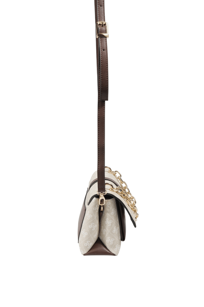 Silver & Polo SP1148 Kadın Çapraz Çanta Monogram Taş-Kahve