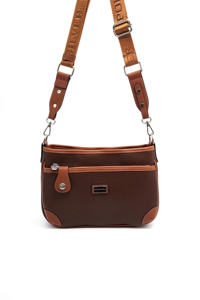 Silver & Polo SP1160 Kadın Çapraz Çanta Petek Kahve-Taba