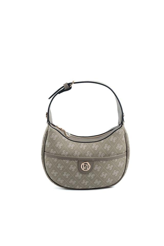 Silver & Polo SP1194 Kadın Omuz Çantası Monogram Y.Yeşil