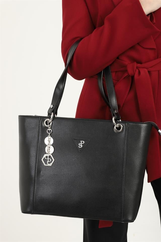 Silver & Polo SP1176 Kadın Omuz Çantası Düz Siyah