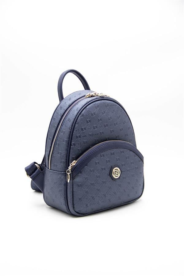Silver & Polo SP945 Kadın Sırt Çantası Logolu Lacivert