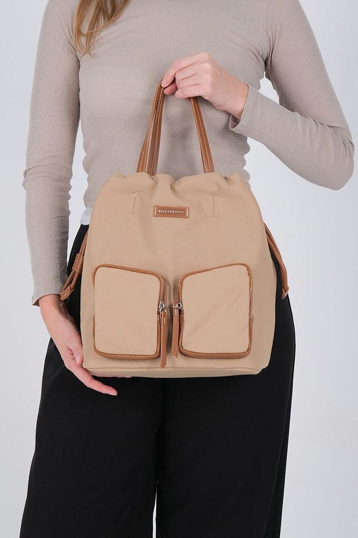 Silver & Polo SP1232 Kadın Sırt Çantası  Nut-Taba