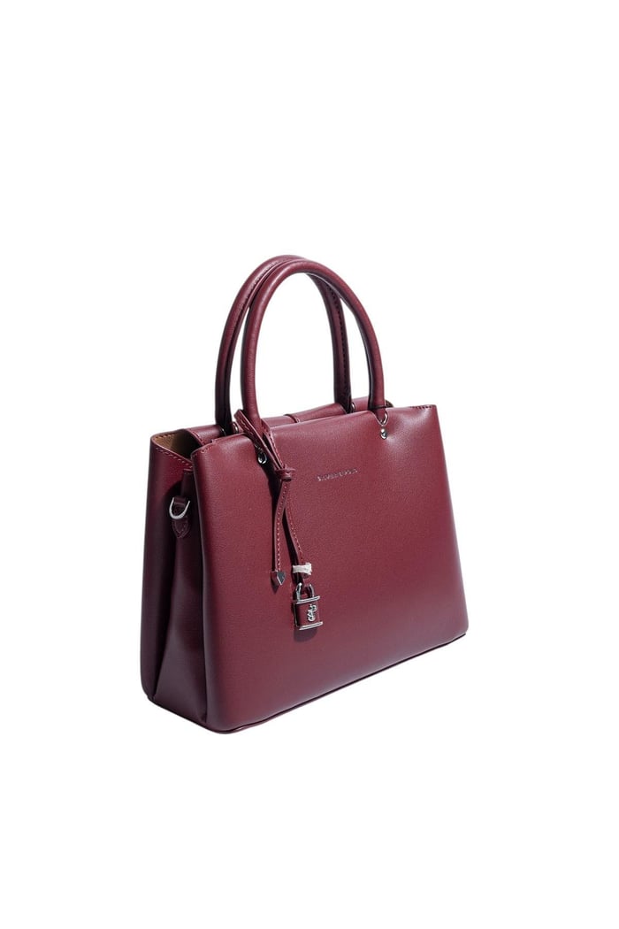 Silver Polo Bordo - Bordo Cilt Kadın El Çantası SP1236