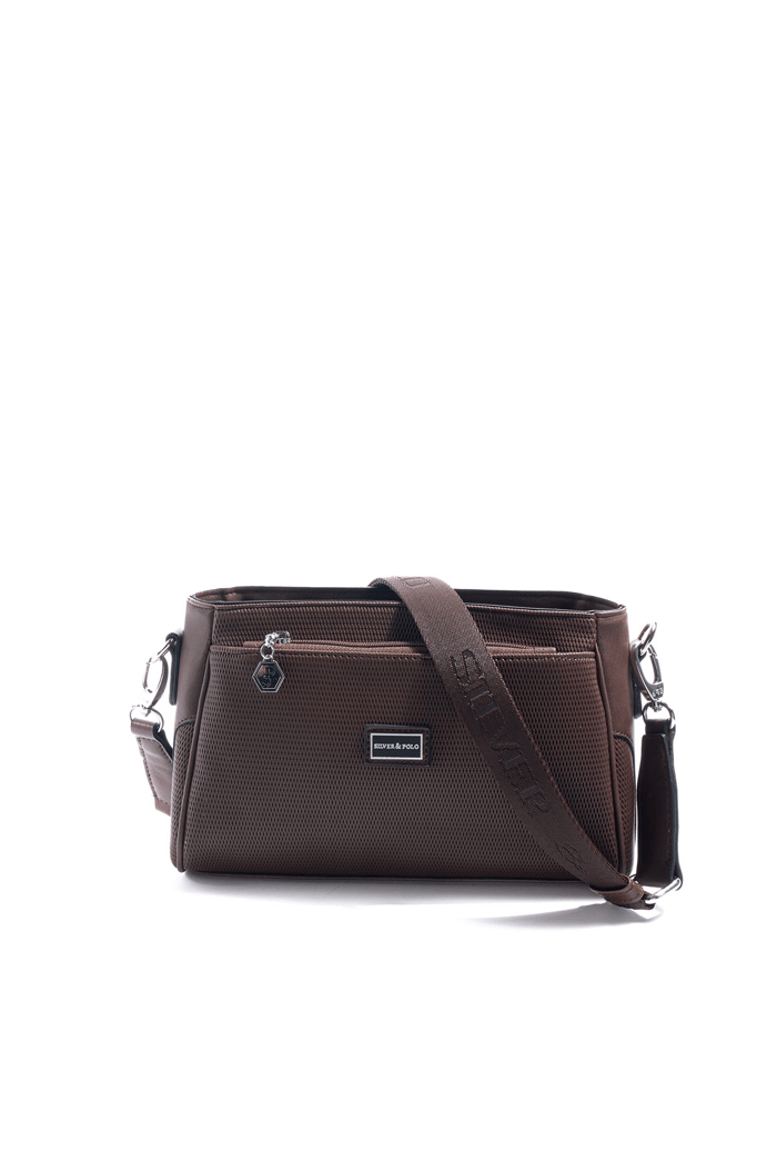 Silver & Polo SP1273 Kadın Çapraz Çanta Petek Kahve