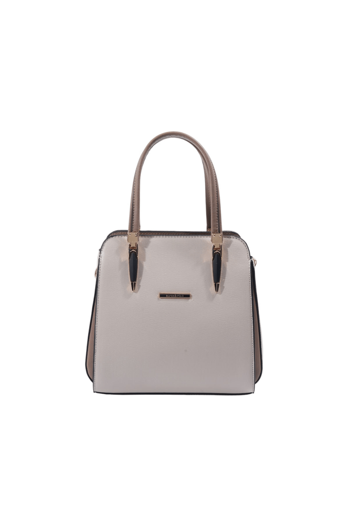 Silver Polo Bej - Latte Düz Kadın El Çantası SP1136