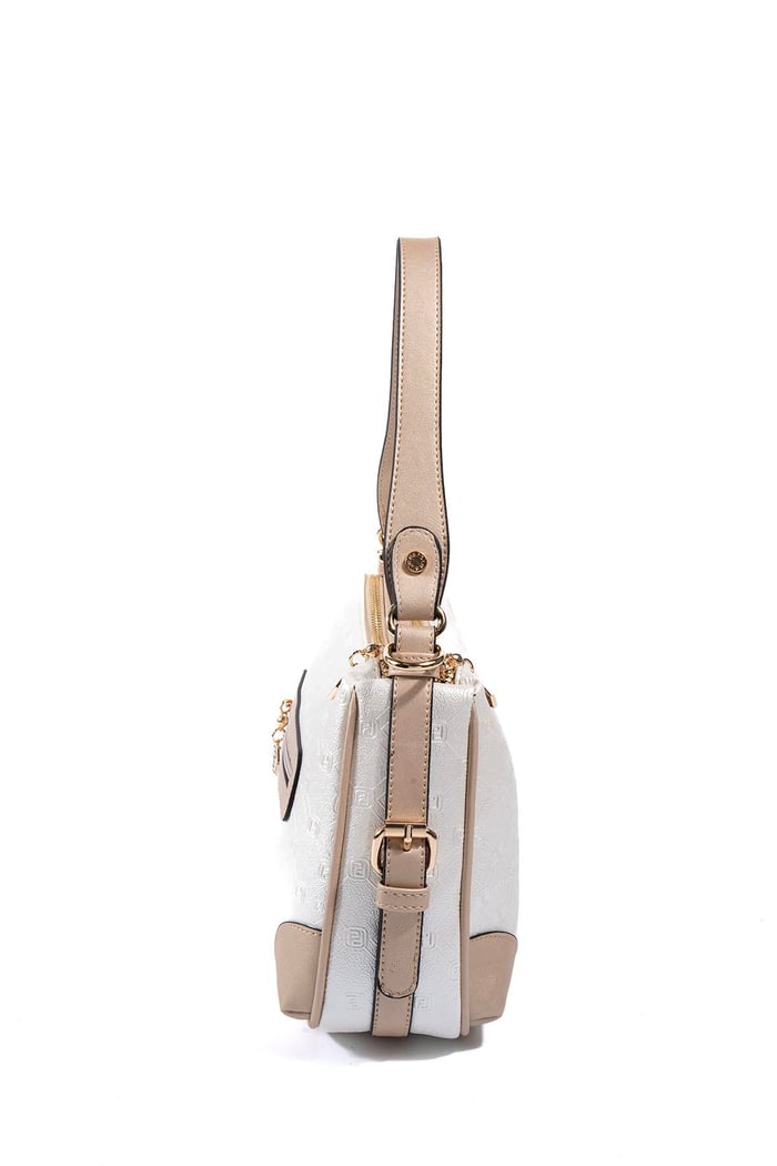 Silver & Polo SP1269 Kadın Omuz Çantası Logolu Sedef-S.Nut
