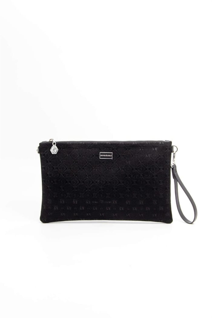 Silver Polo Siyah - Siyah Fashion Kadın Portföy ve Clutch El Çantası SP1034