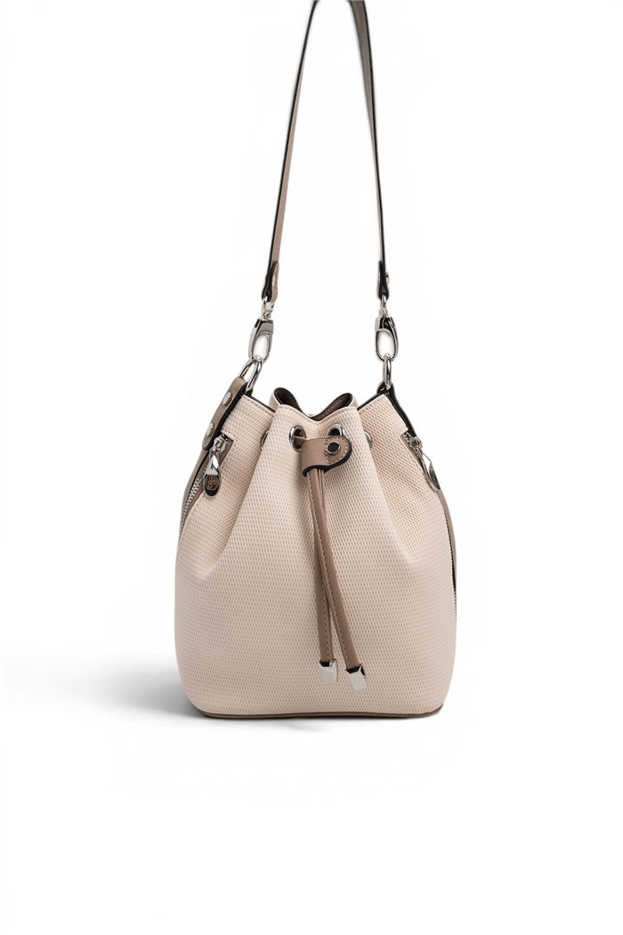 Silver Polo Bej - Latte Petek Kadın Omuz Çantası SP1137