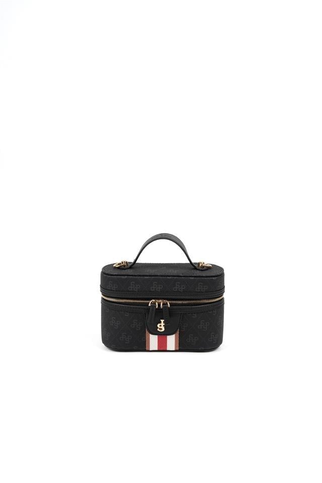 Silver & Polo SP1195 Kadın El Çantası Monogram Siyah