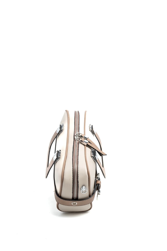 Silver & Polo SP1258 Kadın El Çantası Düz Bej-Latte