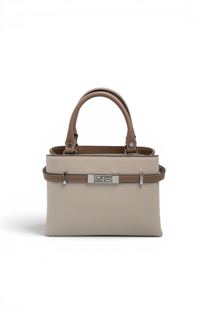 Silver Polo Bej - Latte Düz Kadın El Çantası SP1149
