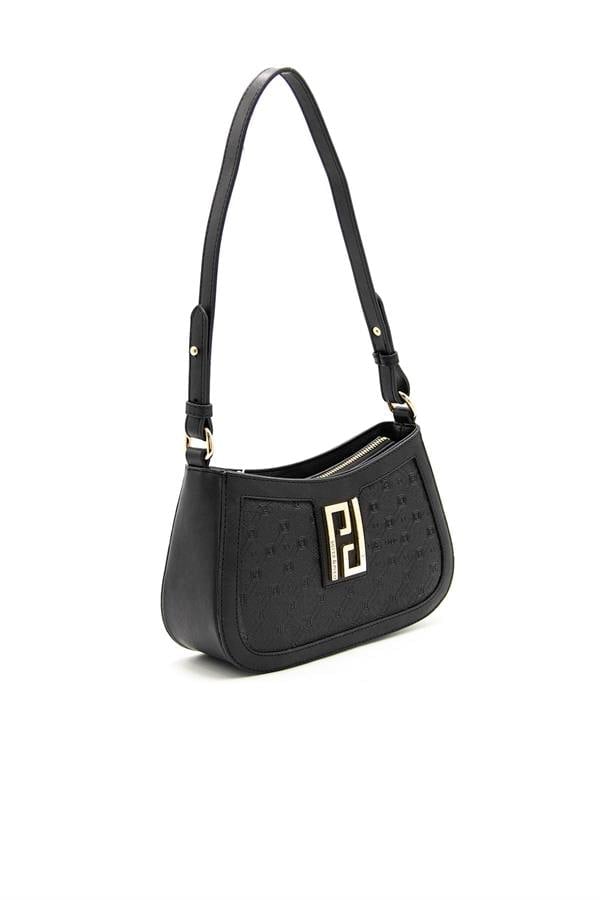 Silver & Polo SP1132 Kadın Çapraz Çanta Logolu Siyah