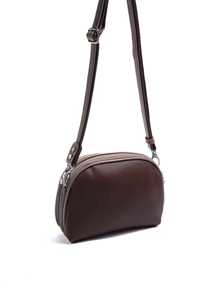 Silver & Polo SP765 Kadın Çapraz Çanta Petek Kahve-Vizon