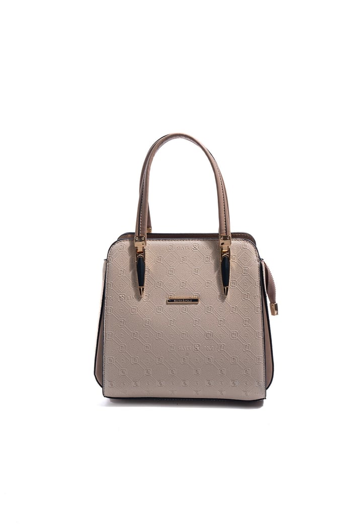 Silver & Polo SP1136 Kadın El Çantası Fashion Bej-Latte