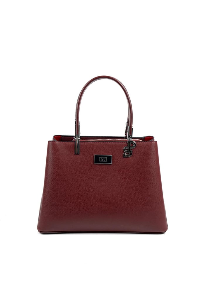 Silver & Polo SP1098 Kadın El Çantası Düz Bordo