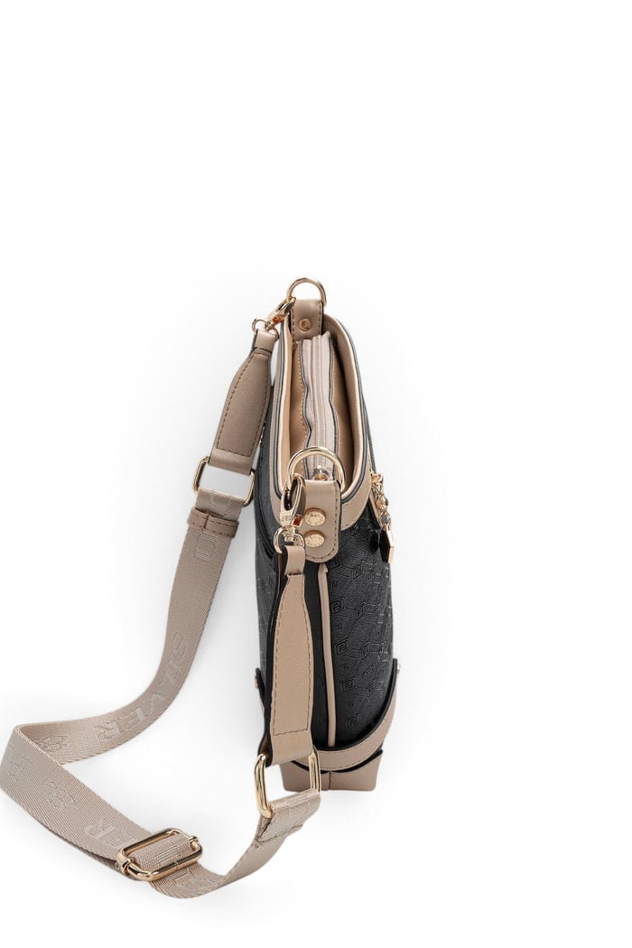 Silver Polo Siyah - S.Nut Logolu Kadın Çapraz Çanta SP1120