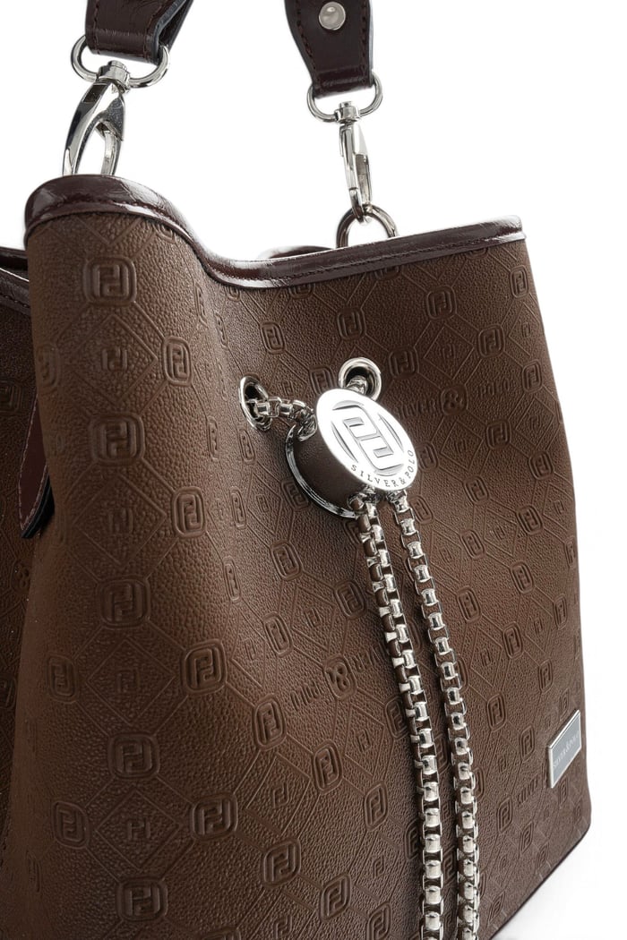 Silver Polo Kahve - 520 Nomy Kahve Fashion Kadın Çapraz Çanta SP967