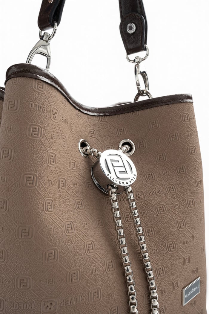 Silver Polo Bizon - 517 Nomy A.Kahve Fashion Kadın Çapraz Çanta SP967