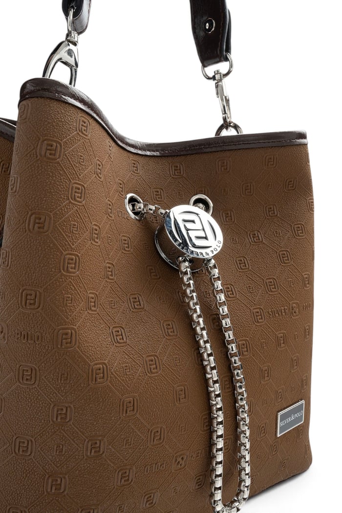 Silver Polo Taba - 517 Nomy A.Kahve Fashion Kadın Çapraz Çanta SP967