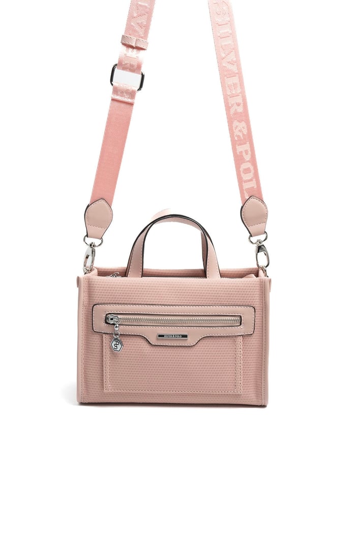 Silver & Polo SP1271 Kadın El Çantası Petek Pink-Pink
