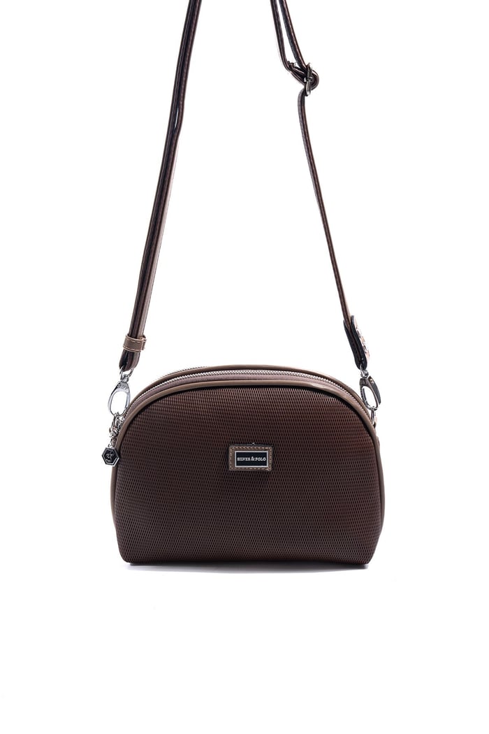 Silver & Polo SP765 Kadın Çapraz Çanta Petek Kahve-Vizon